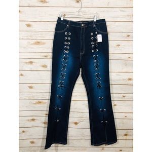 bell foot jeans